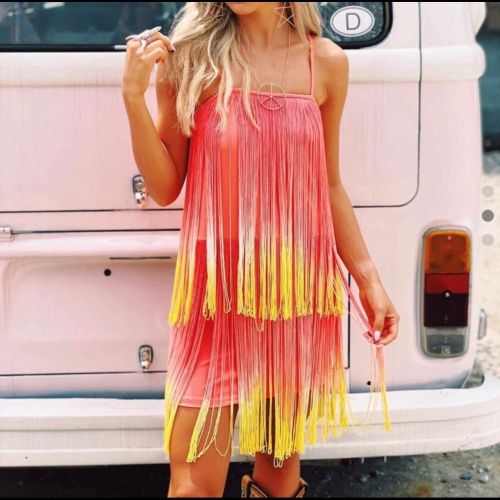 Southern Fried Chics Fringe Dress